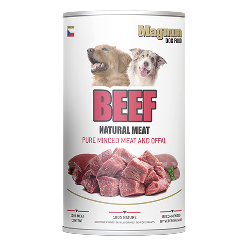 Magnum Dog Food Natural Beef Meat dog