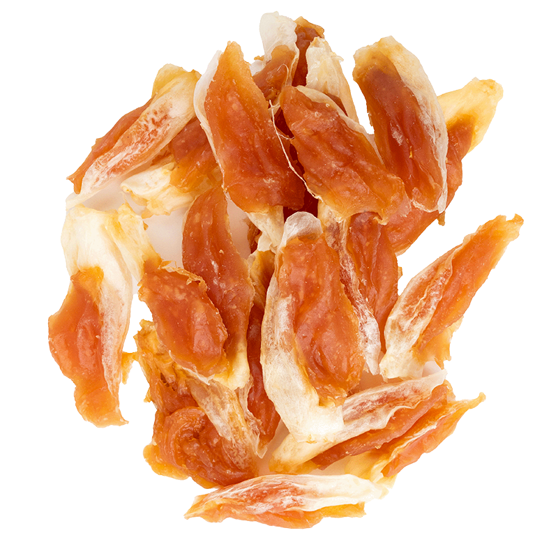 Detail of the treat Rabbit Ears with Chicken