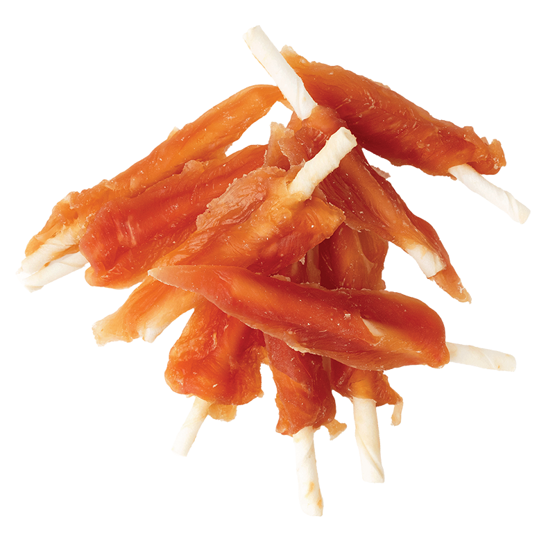 Detail maškrty Magnum Chicken Breast on Rawhide Stick 250g