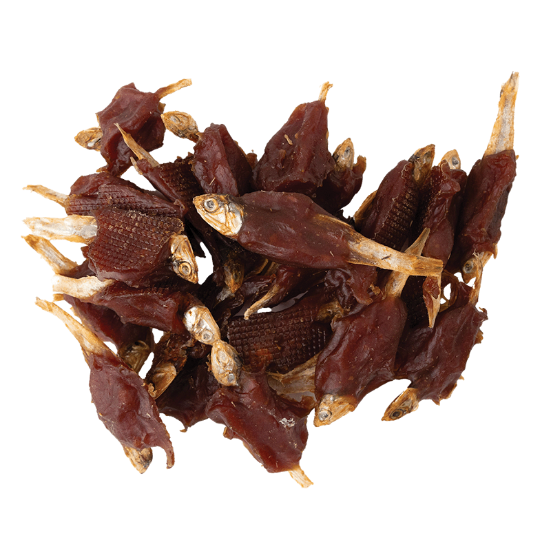 Detail maškrty Fish with Duck Wrap 250g