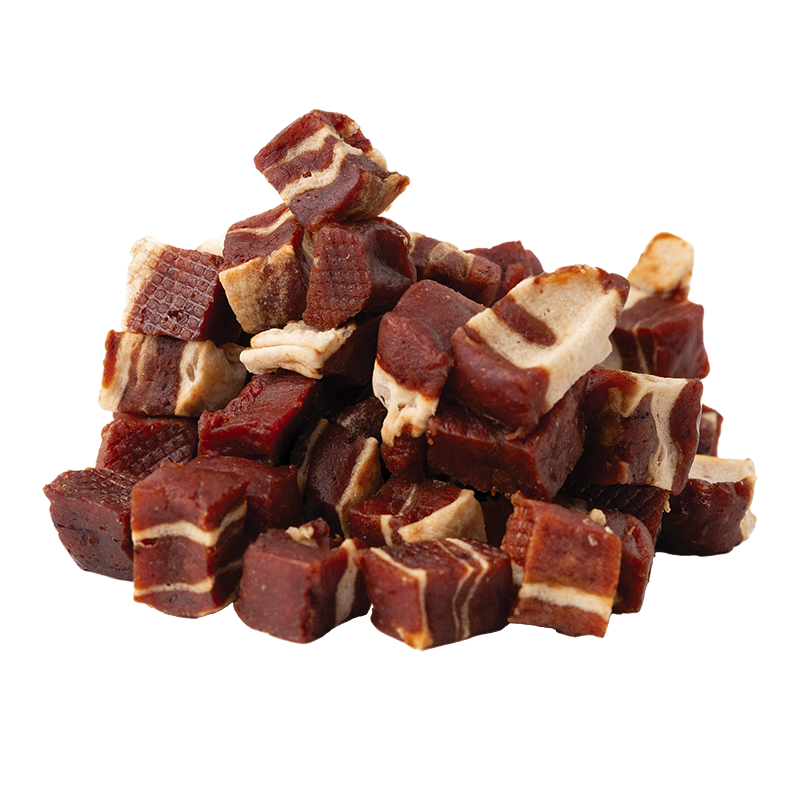 Detail maškrty Magnum Beef & Cod Cubes