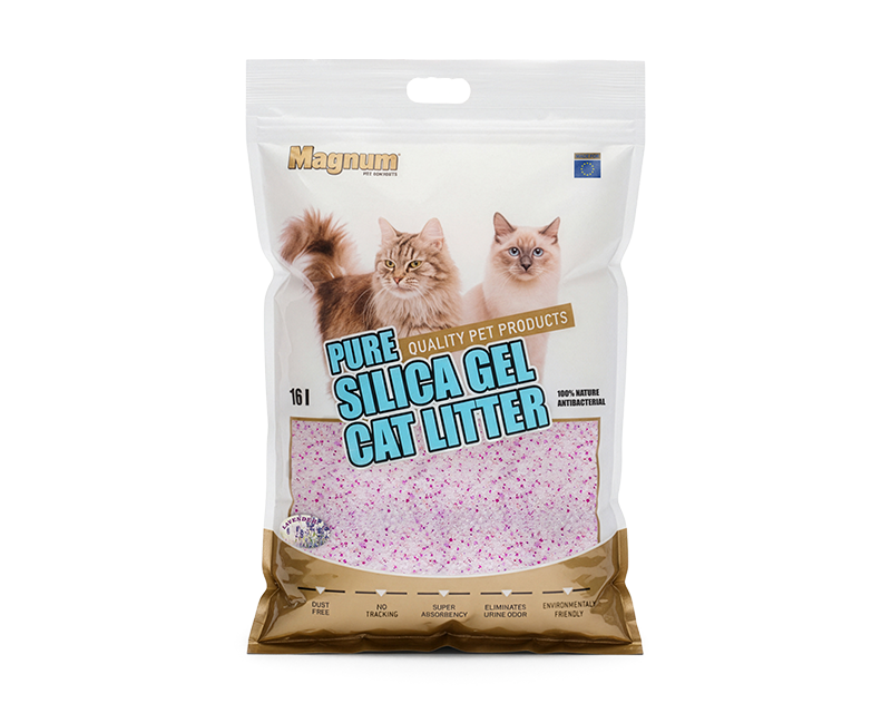 Magnum Pure Silica Gel Cat Litter Lavender