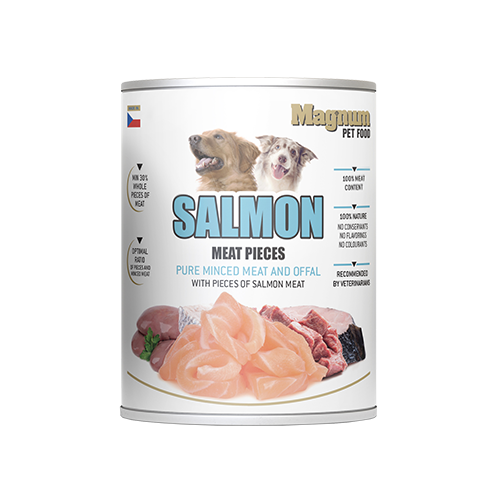 Magnum Meat Pieces Salmon dog