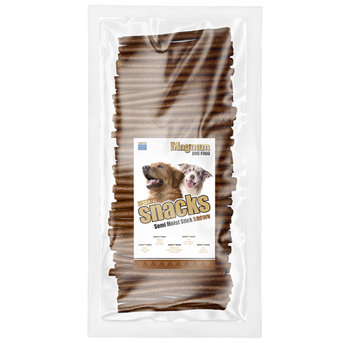 Magnum Dog Food Semi Moist Stick Brown