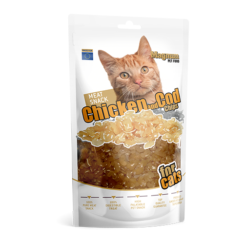Magnum Dog Food Chicken & Cod Chips for cats